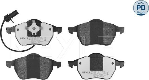 Meyle 025 218 4919/PD - Brake Pad Set, disc brake autospares.lv