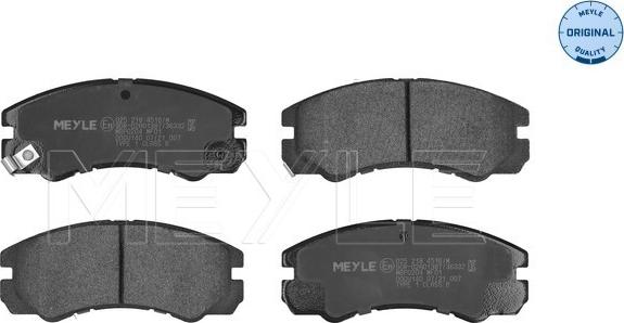 Meyle 025 218 4516/W - Brake Pad Set, disc brake autospares.lv