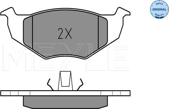 Meyle 025 218 6617 - Brake Pad Set, disc brake autospares.lv