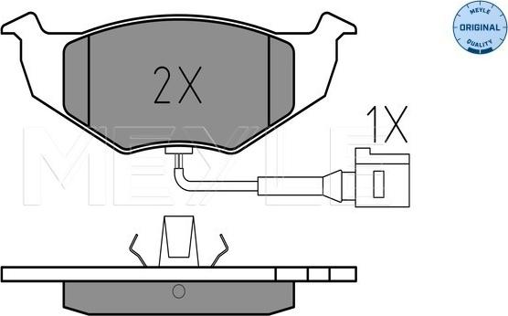 Meyle 025 218 6817/W - Brake Pad Set, disc brake autospares.lv