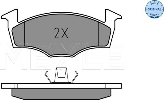 Meyle 025 218 6817/W - Brake Pad Set, disc brake autospares.lv