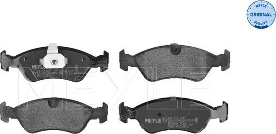 Meyle 025 218 6217 - Brake Pad Set, disc brake autospares.lv