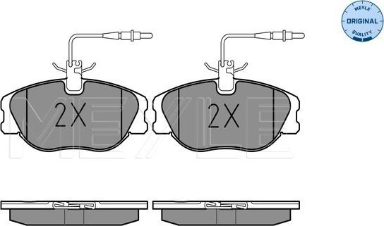 Meyle 025 218 0119/W - Brake Pad Set, disc brake autospares.lv