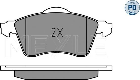 Meyle 025 218 8519/PD - Brake Pad Set, disc brake autospares.lv