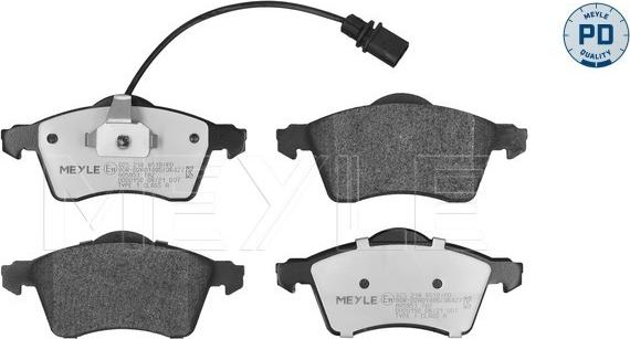 Meyle 025 218 8519/PD - Brake Pad Set, disc brake autospares.lv