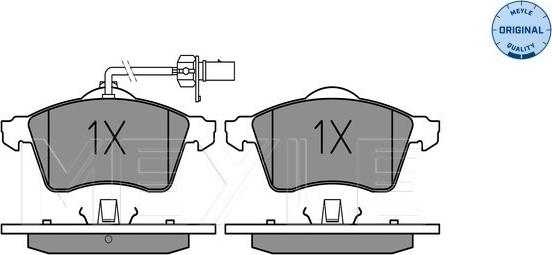 Meyle 025 218 8519/W - Brake Pad Set, disc brake autospares.lv