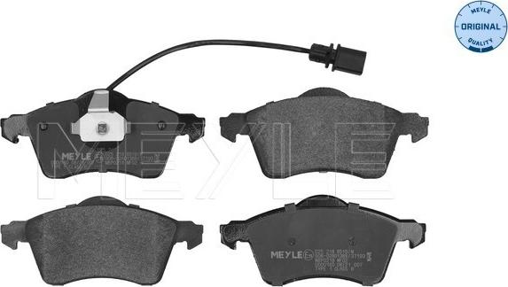 Meyle 025 218 8519/W - Brake Pad Set, disc brake autospares.lv