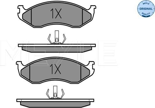 Meyle 025 218 2217 - Brake Pad Set, disc brake autospares.lv