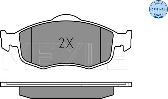 Meyle 025 213 9418 - Brake Pad Set, disc brake autospares.lv