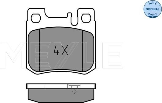 Meyle 025 213 0115 - Brake Pad Set, disc brake autospares.lv