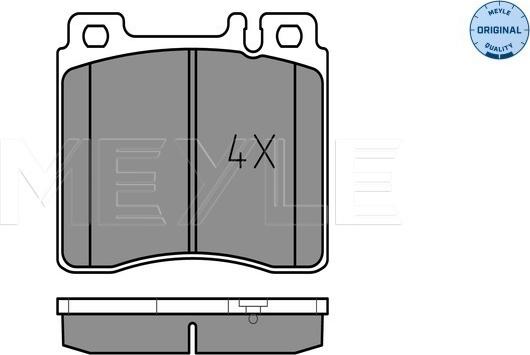 Meyle 025 213 0318 - Brake Pad Set, disc brake autospares.lv