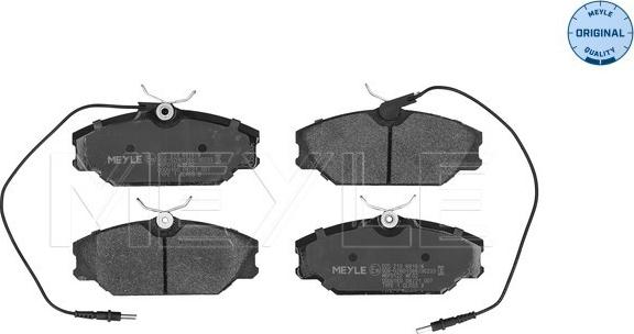 Meyle 025 213 8818/W - Brake Pad Set, disc brake autospares.lv