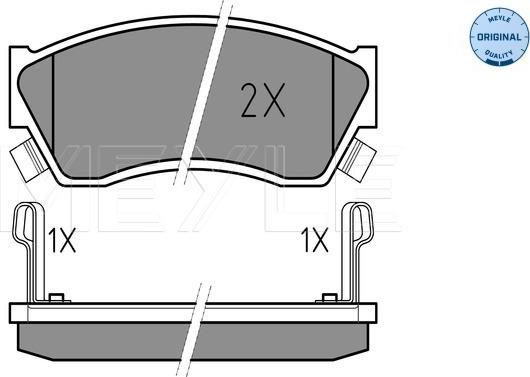 Meyle 025 213 3314/W - Brake Pad Set, disc brake autospares.lv