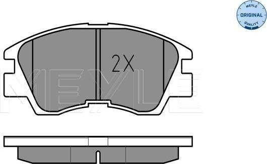 Meyle 025 213 7316/W - Brake Pad Set, disc brake autospares.lv