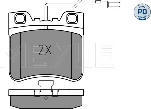 Meyle 025 212 6717/PD - Brake Pad Set, disc brake autospares.lv