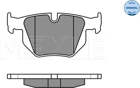 Meyle 025 212 8217 - Brake Pad Set, disc brake autospares.lv