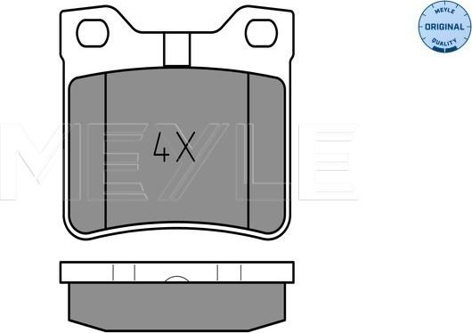 Meyle 025 212 7817/W - Brake Pad Set, disc brake autospares.lv