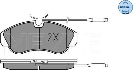 Meyle 025 217 9919/W - Brake Pad Set, disc brake autospares.lv