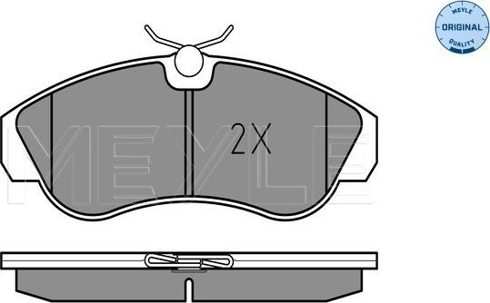 Meyle 025 217 9919/W - Brake Pad Set, disc brake autospares.lv