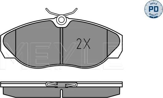 Meyle 025 217 9719/PD - Brake Pad Set, disc brake autospares.lv