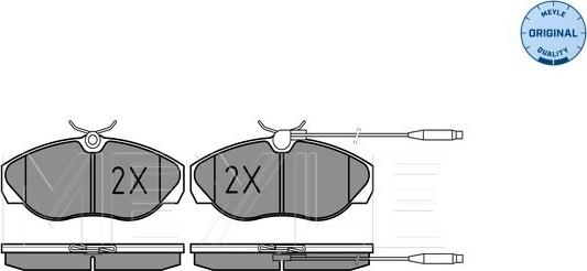 Meyle 025 217 9719/W - Brake Pad Set, disc brake autospares.lv