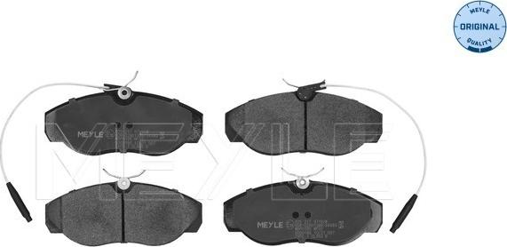 Meyle 025 217 9719/W - Brake Pad Set, disc brake autospares.lv