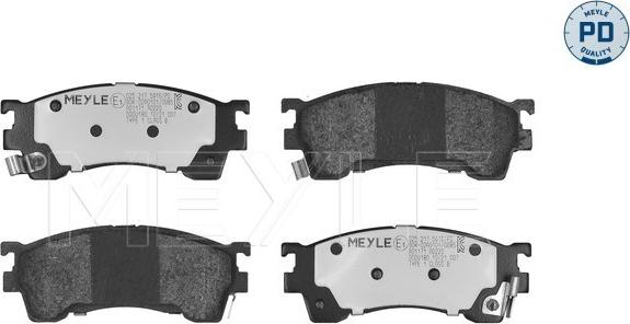 Meyle 025 217 5416/PD - Brake Pad Set, disc brake autospares.lv