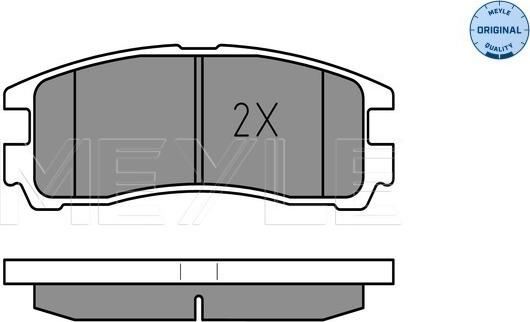 Meyle 025 217 0615/W - Brake Pad Set, disc brake autospares.lv