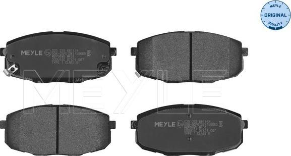 Meyle 025 239 6617/W - Brake Pad Set, disc brake autospares.lv