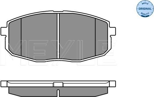 Meyle 025 239 6617/W - Brake Pad Set, disc brake autospares.lv