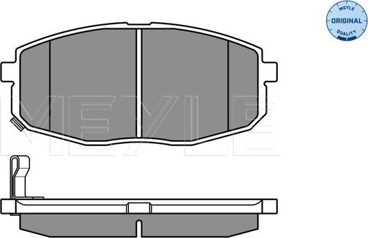 Meyle 025 239 6617/W - Brake Pad Set, disc brake autospares.lv