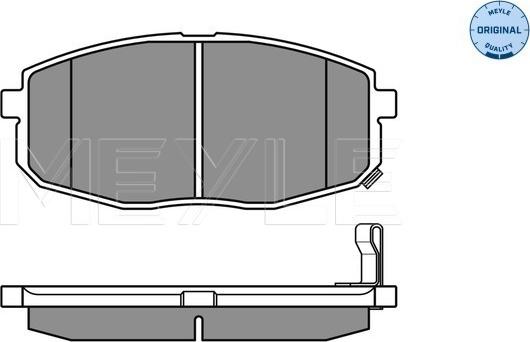 Meyle 025 239 6617/W - Brake Pad Set, disc brake autospares.lv