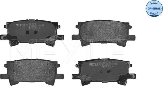 Meyle 025 239 6715 - Brake Pad Set, disc brake autospares.lv