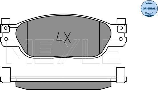 Meyle 025 239 0818 - Brake Pad Set, disc brake autospares.lv