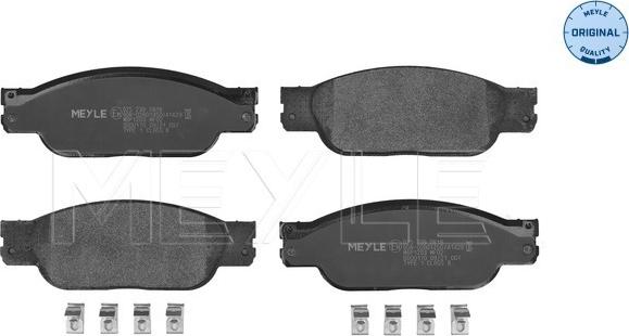 Meyle 025 239 0818 - Brake Pad Set, disc brake autospares.lv