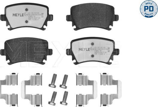 Meyle 025 239 1417/PD - Brake Pad Set, disc brake autospares.lv