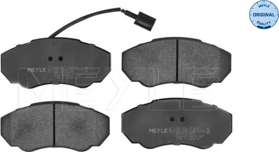 Meyle 025 239 1719/W - Brake Pad Set, disc brake autospares.lv