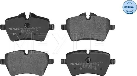 Meyle 025 239 8418 - Brake Pad Set, disc brake autospares.lv