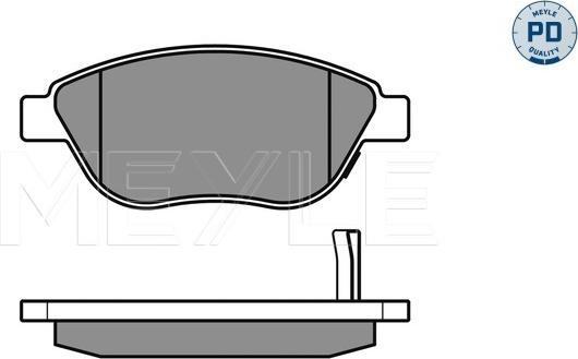 Meyle 025 239 8119/PD - Brake Pad Set, disc brake autospares.lv