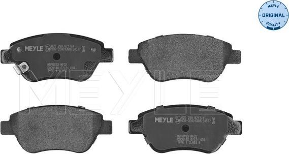 Meyle 025 239 8217/W - Brake Pad Set, disc brake autospares.lv