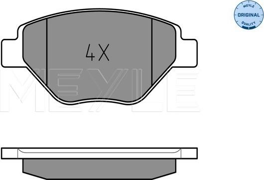 Meyle 025 239 3418 - Brake Pad Set, disc brake autospares.lv