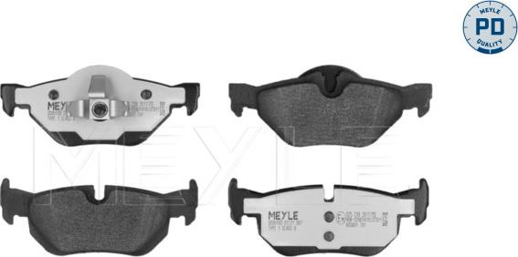 Meyle 025 239 2617/PD - Brake Pad Set, disc brake autospares.lv
