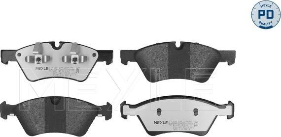 Meyle 025 239 2221/PD - Brake Pad Set, disc brake autospares.lv