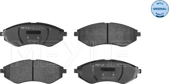 Meyle 025 239 7417 - Brake Pad Set, disc brake autospares.lv