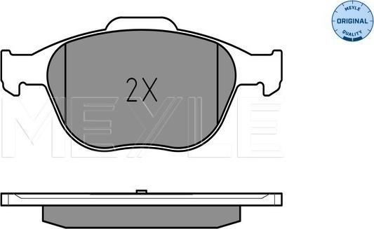 Meyle 025 234 4017 - Brake Pad Set, disc brake autospares.lv