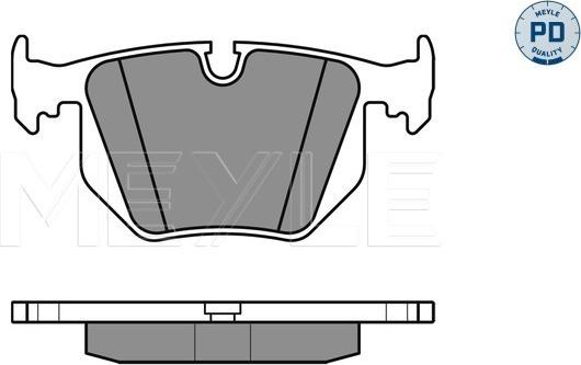 Meyle 025 234 4717/PD - Brake Pad Set, disc brake autospares.lv