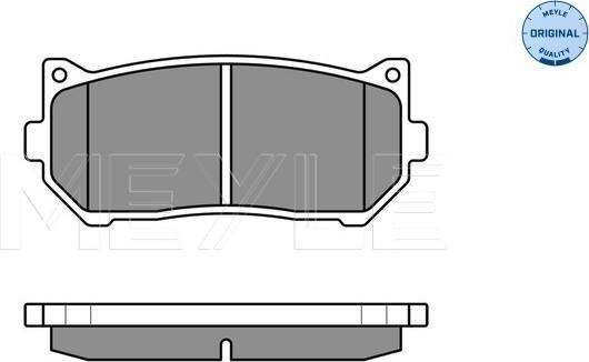 Meyle 025 234 5513/W - Brake Pad Set, disc brake autospares.lv