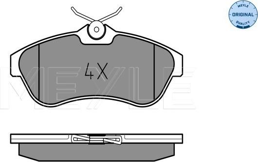 Meyle 025 234 0919 - Brake Pad Set, disc brake autospares.lv