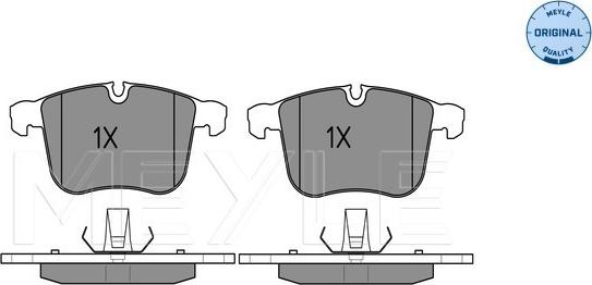 Meyle 025 234 0419 - Brake Pad Set, disc brake autospares.lv