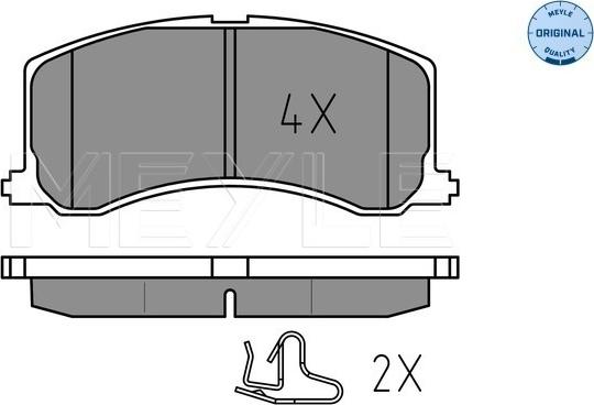 Meyle 025 234 0016 - Brake Pad Set, disc brake autospares.lv